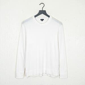 BLEUSALT Malibu White Crew Pullover Modal jersey size 1